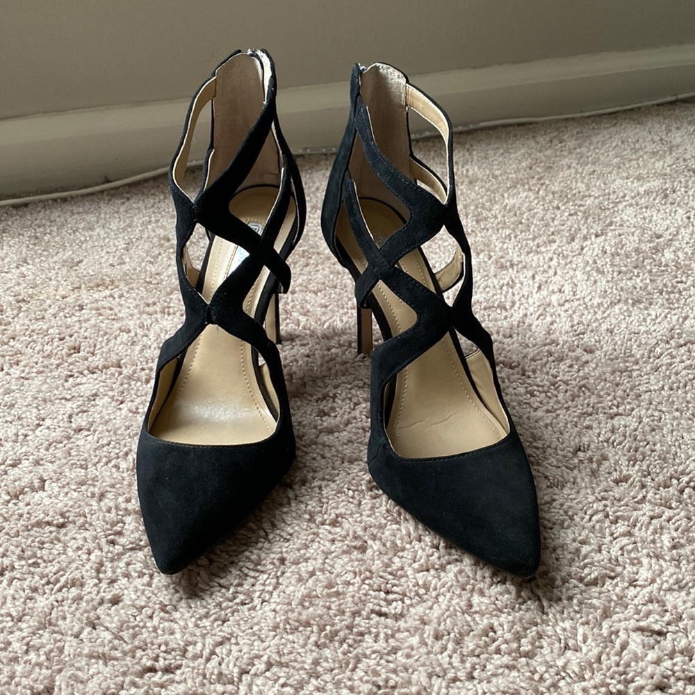 BCBGeneration Torpido Pumps in Black Suede